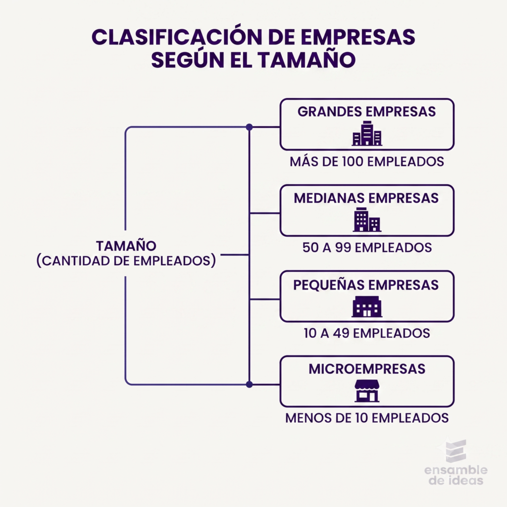 Clasificación de empresas según el tamaño