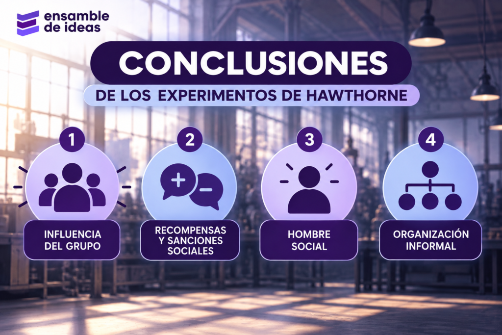conclusiones experimentos de hawthorne