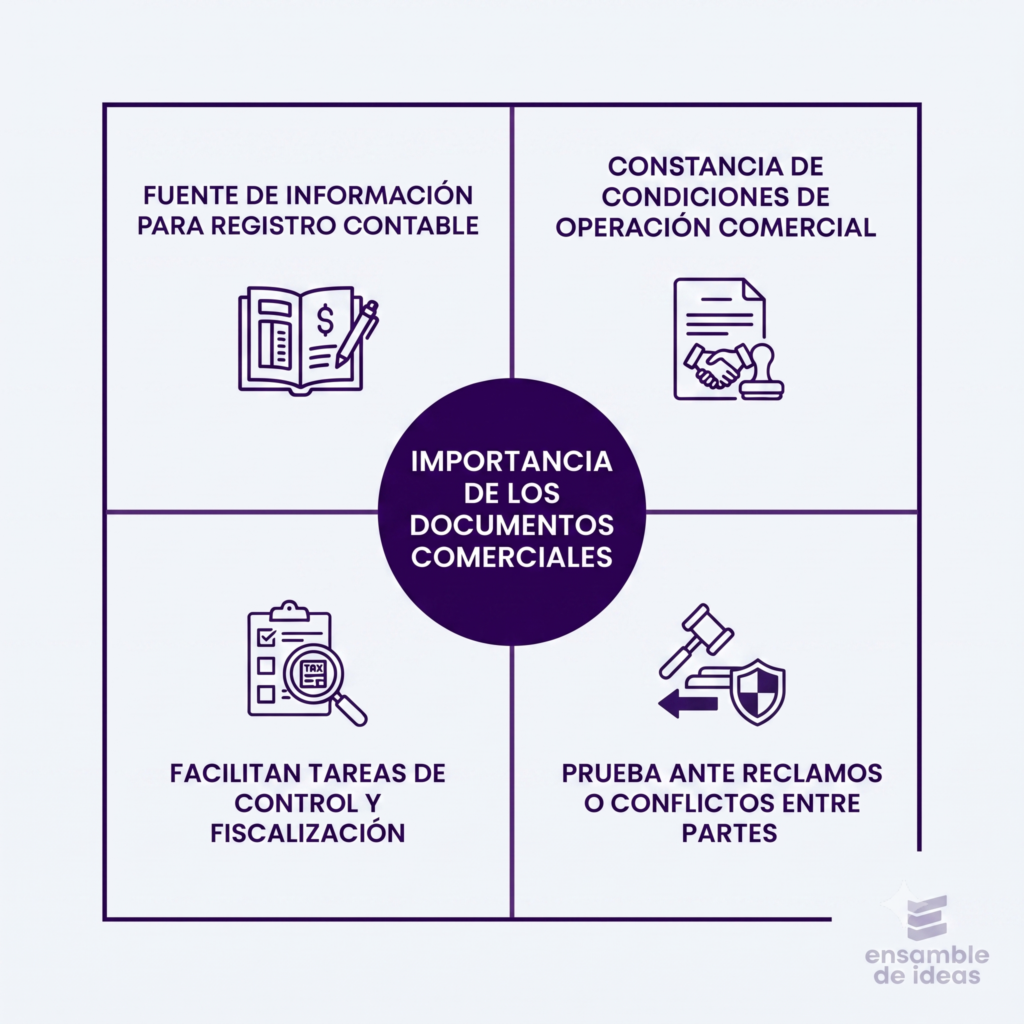 importancia de los documentos comerciales